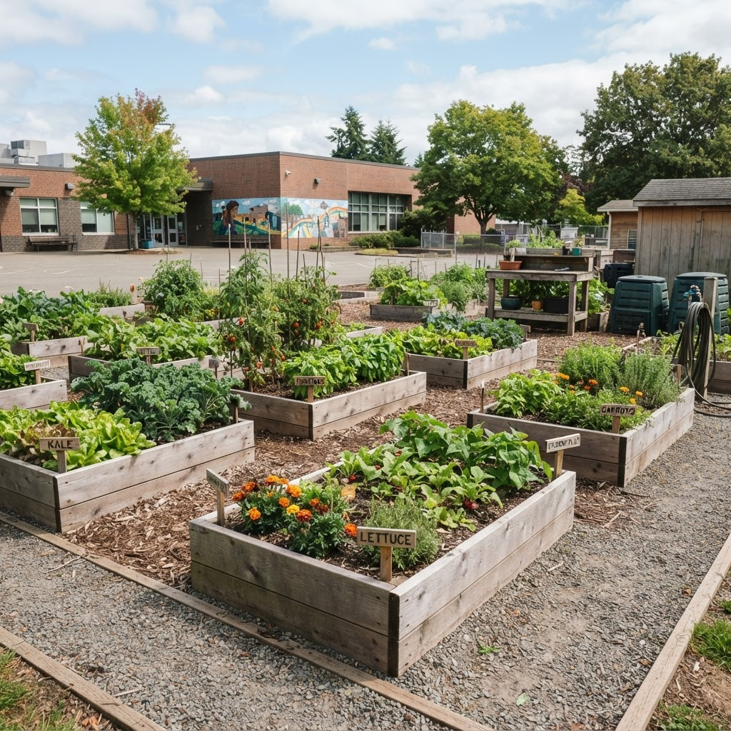 Schools garden space example