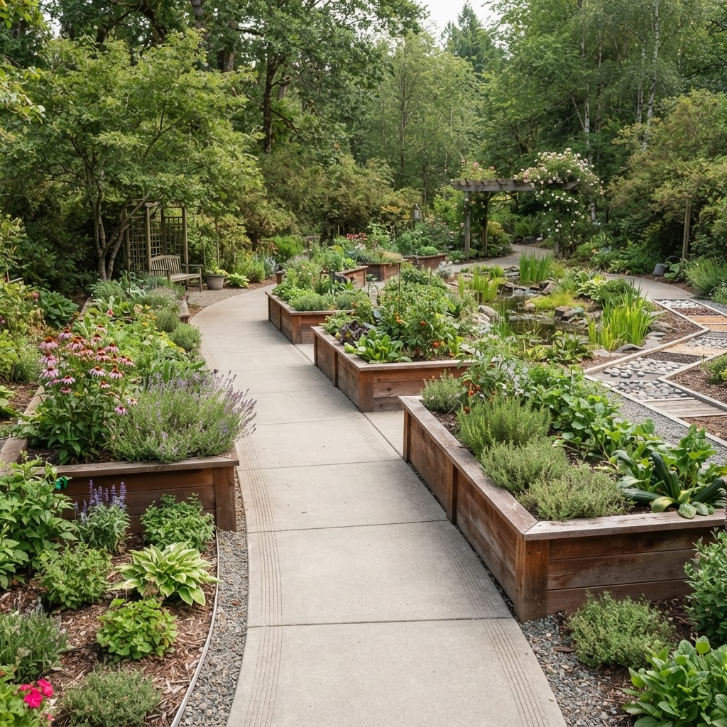 Wellness Garden — a completed senior living garden space